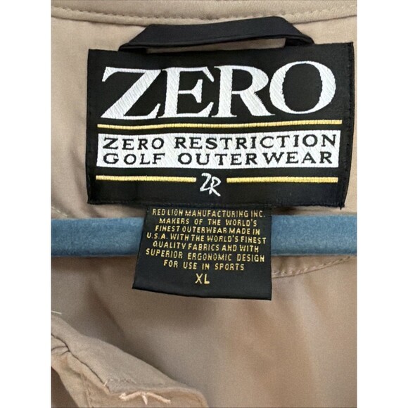 Zero Restriction Golf outerwear XL Pullover Vest In Tan With Pockets - Picture 5 of 6